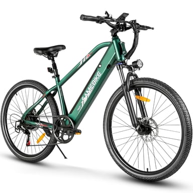 Bicicleta eléctrica SAMEBIKE RS-A01Men de 26'', bicicleta eléctrica de montaña de 500 W con batería de 36 V 13 Ah y cambio Shimano de 7 velocidades