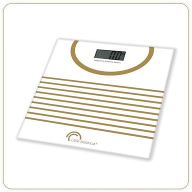 Balanza electrónica LITTLE BALANCE Mariniere Gold - balanza electrónica - 180 kg/100 g - Design Mariniere Gold