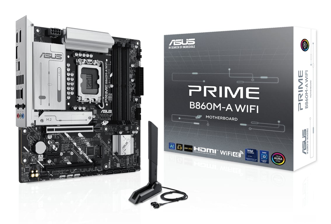 ASUS PRIME B860M-A WIFI Intel B860 LGA 1851 (Socket V1) micro ATX - Neuf