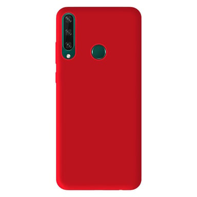 Coque silicone unie Mat Rouge compatible Huawei Y6P
