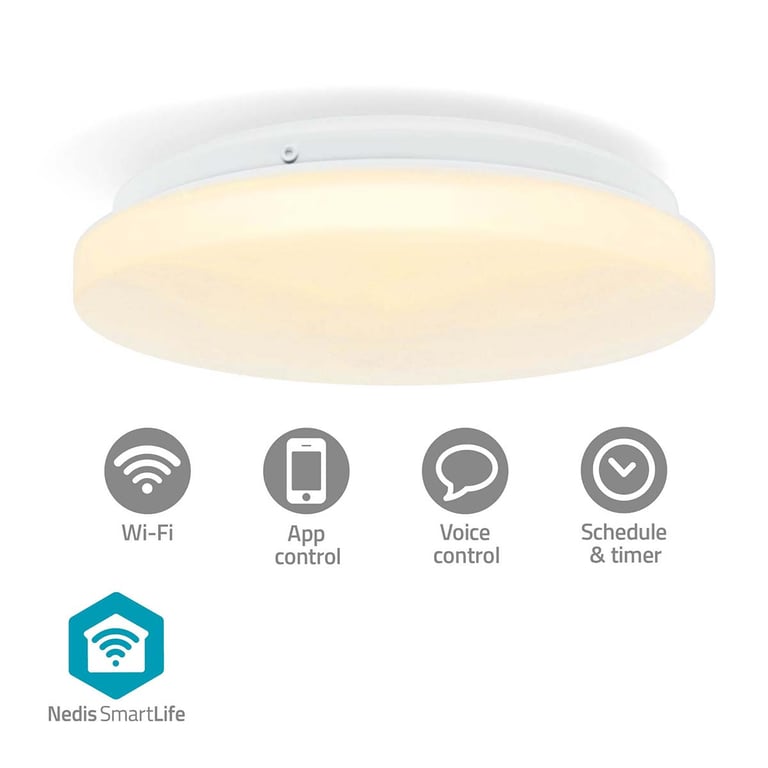 Plafonnier Intelligent Wi Fi RVB Rond IP44 1820lm Neuf - vue 3