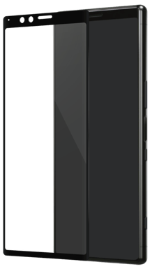 Protezione dello schermo in vetro temperato da bordo a bordo per Sony Xperia 1, nero