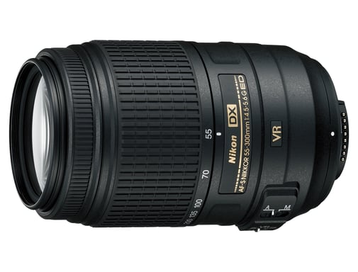Nikon AF-S DX NIKKOR 55-300mm f/4.5-5.6G ED VR SLR Objectif super téléobjectif Noir