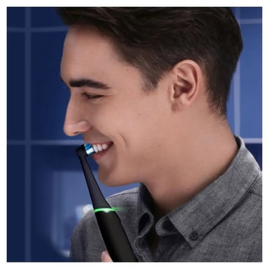 Oral-B iO Duo Adulte Brosse à dents vibrante Noir, Rose