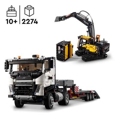 Camion Volvo FMX ed escavatore elettrico EC230 - Set LEGO® Technic 42175