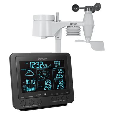 Sencor SWS 9700 estación meteorológica digital Negro Batería