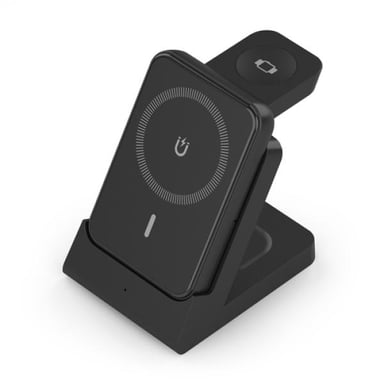 AISENS ASCH-15W4WC064-BK Caricabatterie per dispositivi mobili Cuffie, Smartphone, Orologio intelligente Nero USB Carica wireles