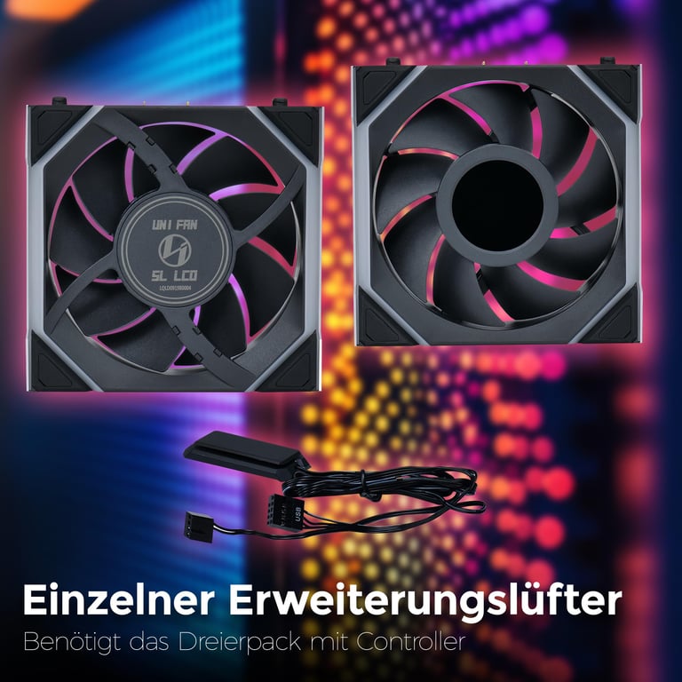 Lian Li Uni Fan SL Wireless LCD 120 - vue 6