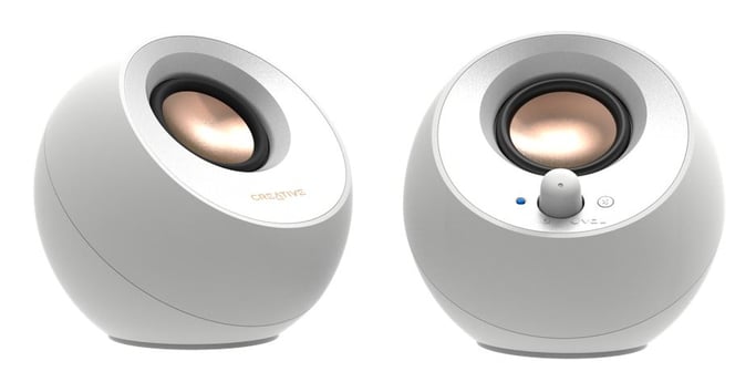 Creative Labs Pebble V3 Blanco Inalámbrico y alámbrico 10 W