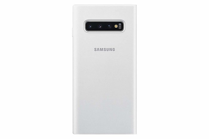 Etui folio LED View Cover Samsung EF-NG973PW blanc pour Galaxy S10 G973
