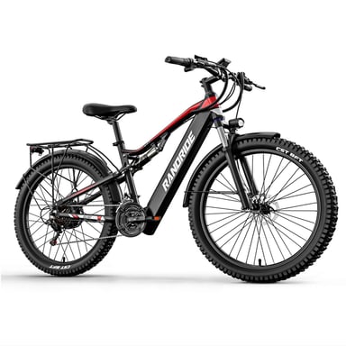 Vélo électrique RANDRIDE YG90 500W Moteur 48V17Ah Batterie 27,5'' - Noir - Neuf