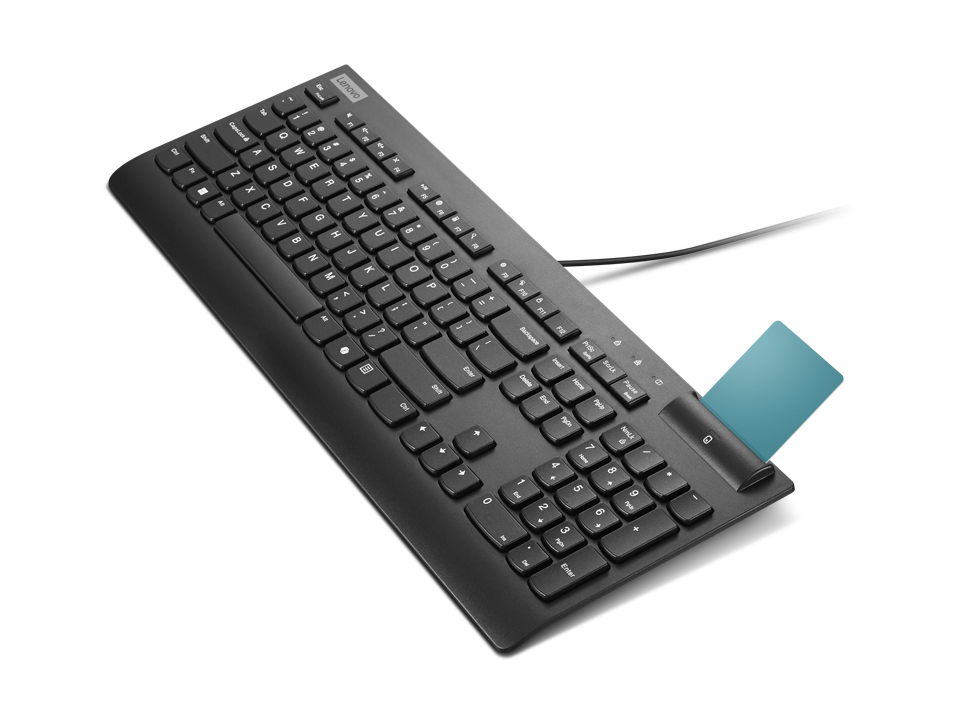 Clavier PC Lenovo LENOVO PREFERRED KEYBOARD – Filaire AZERTY avec Smartcard - vue 4