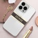 Coque pour Apple iPhone 13 Pro Stripe Charm avec breloque Marron