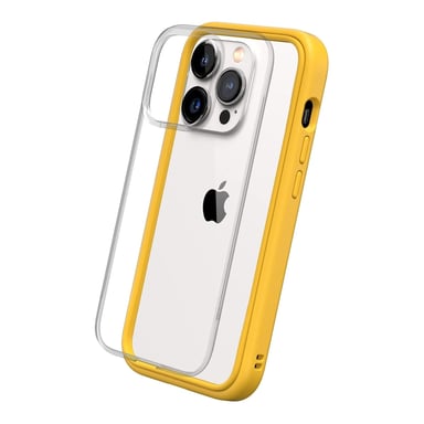 RHINOSHIELD Coque Compatible avec [iPhone 14 Pro] Mod NX - Protection Fine Personnalisable avec Technologie d'absorption des Chocs [sans BPA] - Jaune