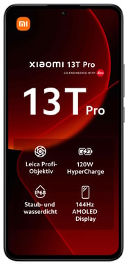 13T Pro (5G) 1 To, Noir, Débloqué