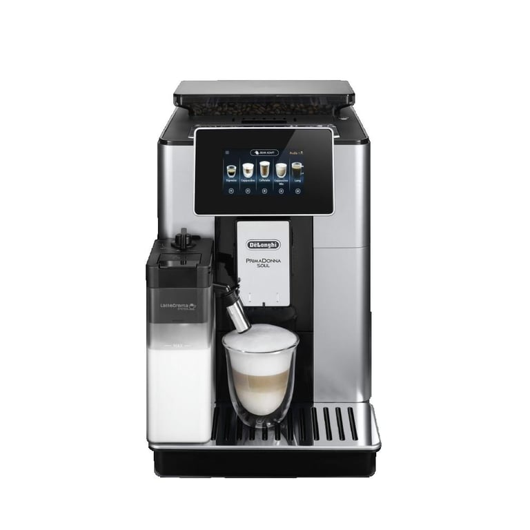 Machine À Café Automatique De'Longhi PrimaDonna ECAM 610.55.SB – 19 Bars, 2,2L, Broyeur Intégré - vue 3