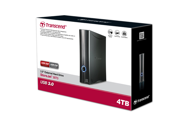 Transcend 4TB StoreJet 35T3 disque dur externe 4 To 3.5 USB Type B 3.2 Gen 1 3.1 Gen 1 Neuf - vue 3