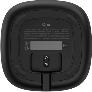 Sonos One SL haut-parleur Noir Avec fil &sans fil