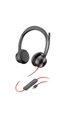 Casque USB-C HP Blackwire 8225 - Réduction du bruit - Noir