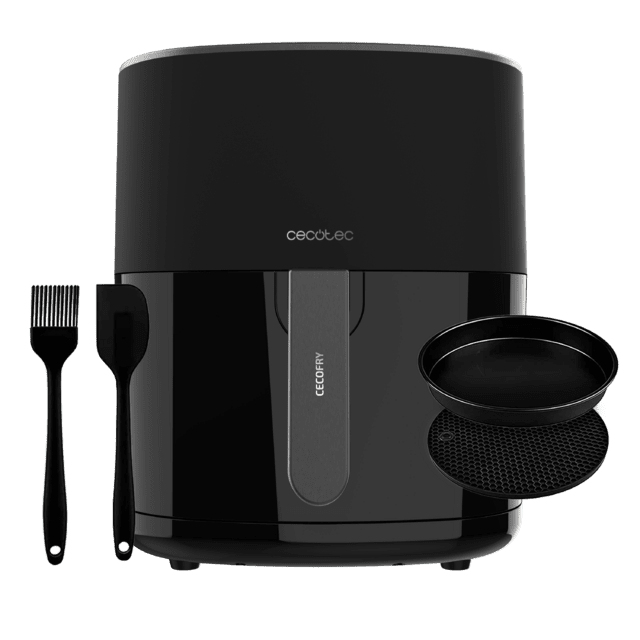 Cecotec Airfryer Cecofry Fantastik 5500. Friteuse à Air sans Huile de 5 5 Acier Inoxydable 9 Menus Technologie Perfect Cook 80 200ºC Temps Réglable Comprend un Pack d'Accessoires. - vue 4