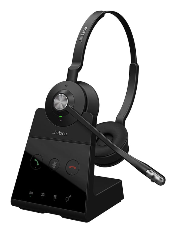 Jabra Engage 65 SE Casque stéréo sans Fil Appels Professionnels DECT Sécurité Batterie 13 Heures Confort avec Base câble USB C compatibilité avec Les Applications de réunion - vue 2
