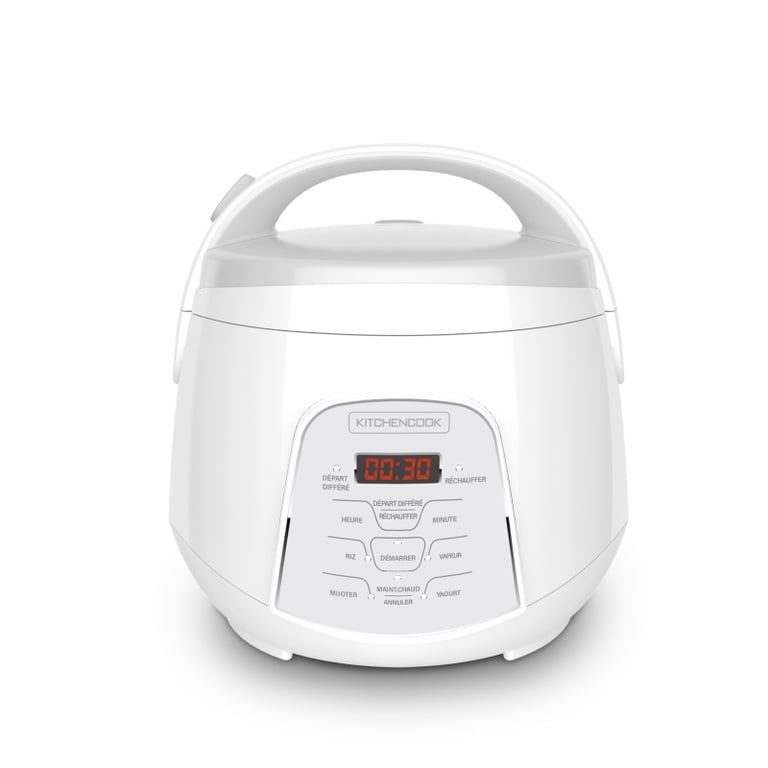 KitchenCook Cuiseur À Riz 2.2l - Panier Vapeur Intégré - 400w