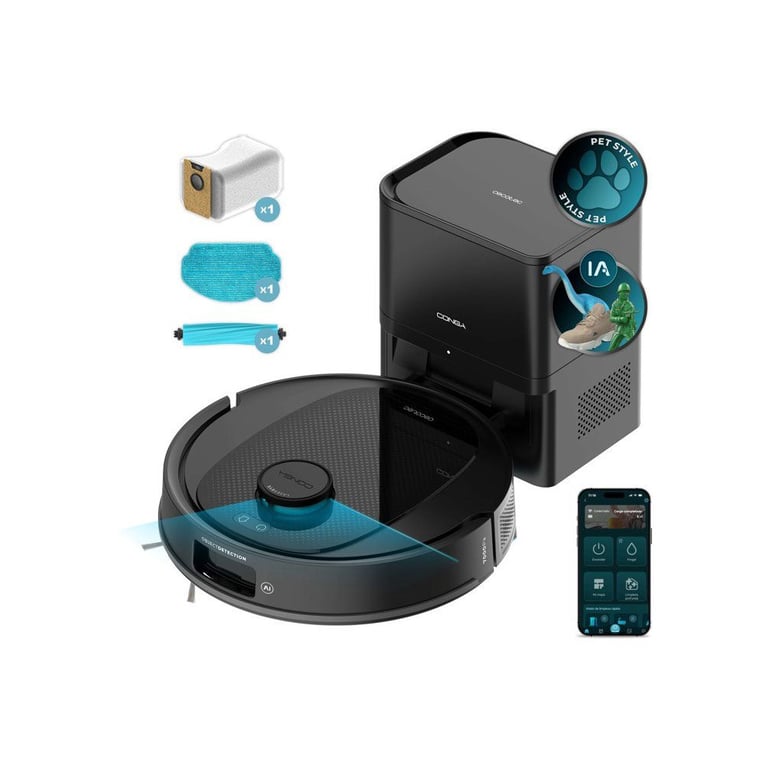 Aspirateur Robot Laveur Cecotec Conga Y80 – 13000 Pa, Autovidage, 220 m² - vue 4