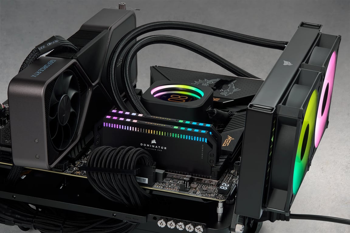 Corsair Dominator Platinum DDR5 RGB 2 x 6800 MHz CL40 - vue 3
