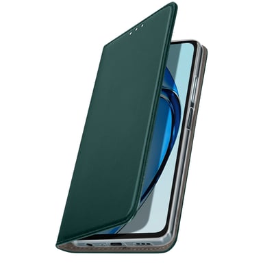 Avizar Funda con cierre para Oppo A60 Tarjetero con cierre magnético Verde oscuro