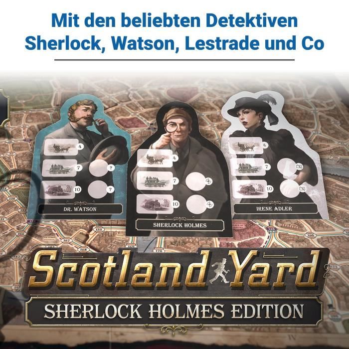 Jeu d'enquête Scotland Yard avec Sherlock Holmes : Poursuite de Moriarty - Neuf