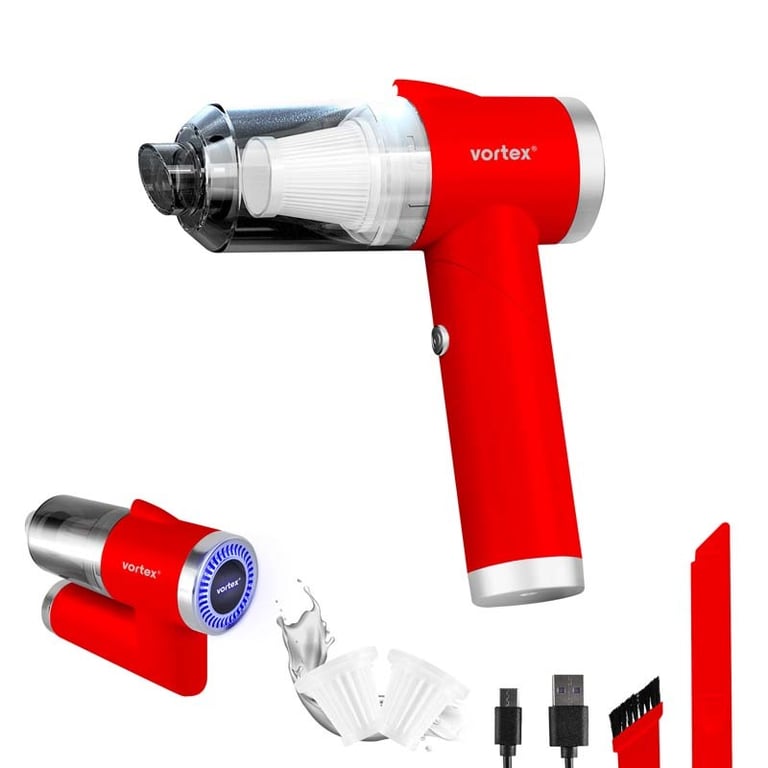 Vortex Crc90 Aspirateur à Main Sans Fil Pliable Avec Led Et Accessoires Neuf
