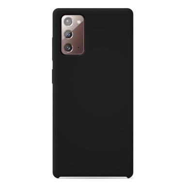 Coque silicone unie Soft Touch Noir compatible Samsung Galaxy Note 20