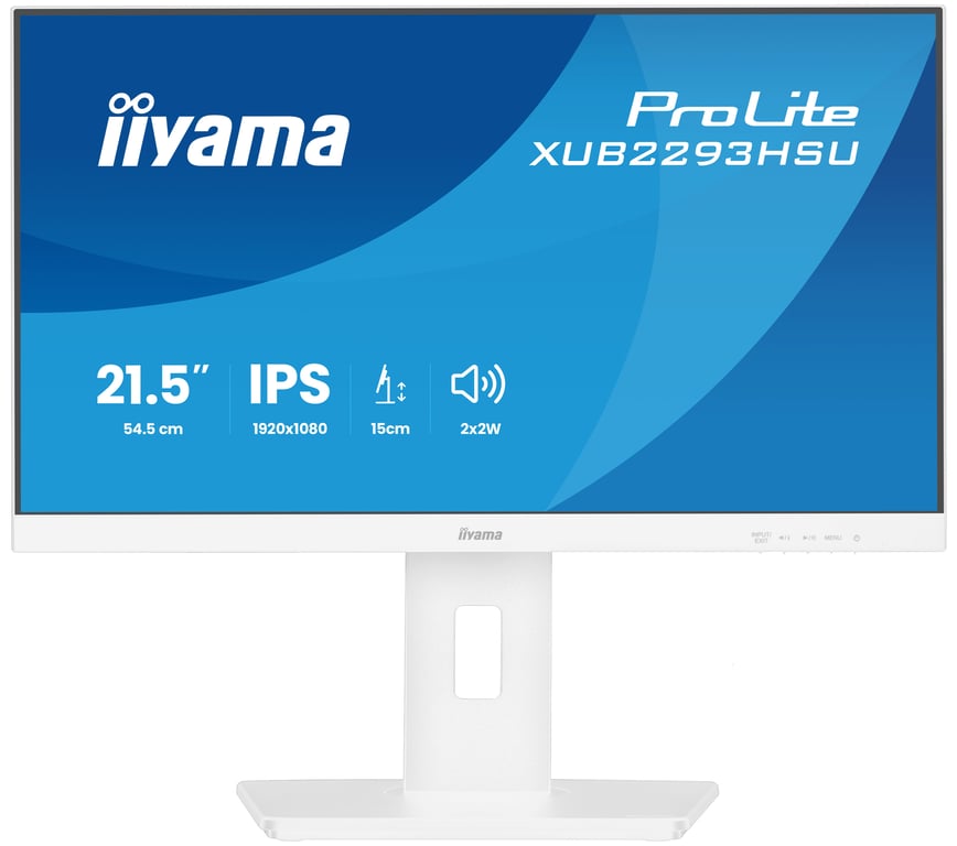 iiyama ProLite XUB2293HSU-W7 écran plat de PC 54,6 cm (21.5 ) 1920 x 1080 pixels Full HD LED Blanc - Neuf