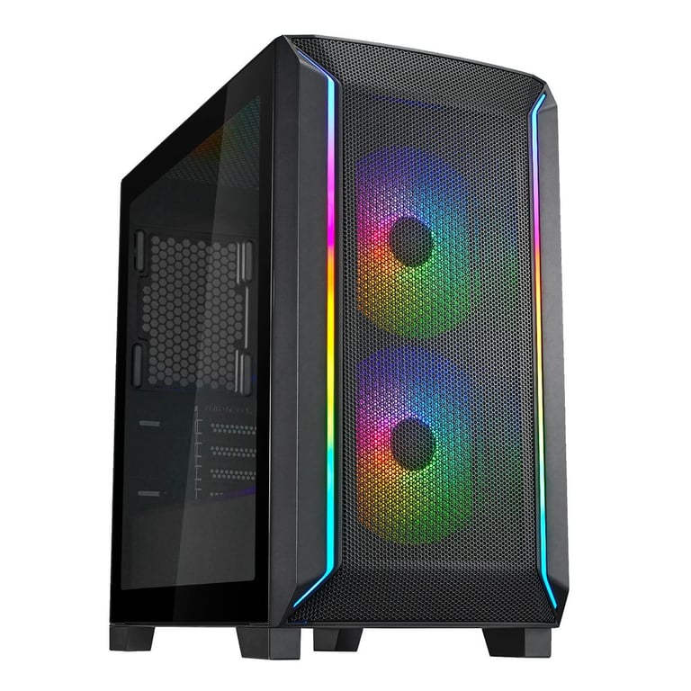 Silverstone Fara 312 Micro atx gehäuse Tempered Glass Schwarz - vue 3