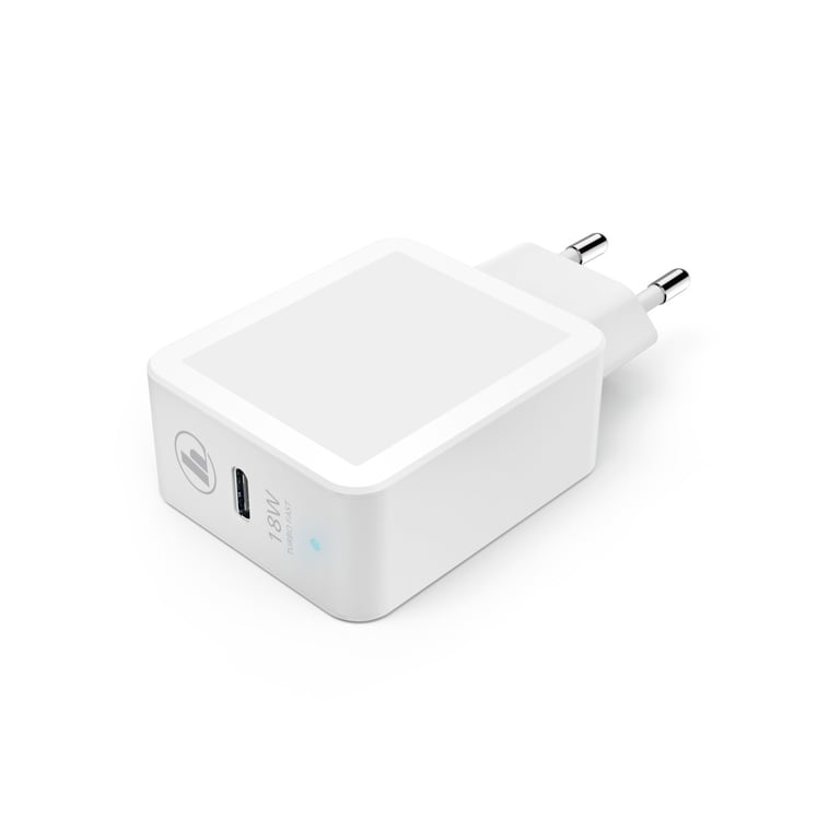 Chargeur, Power Delivery (PD)/Qualcomm®, 18 W, blanc
