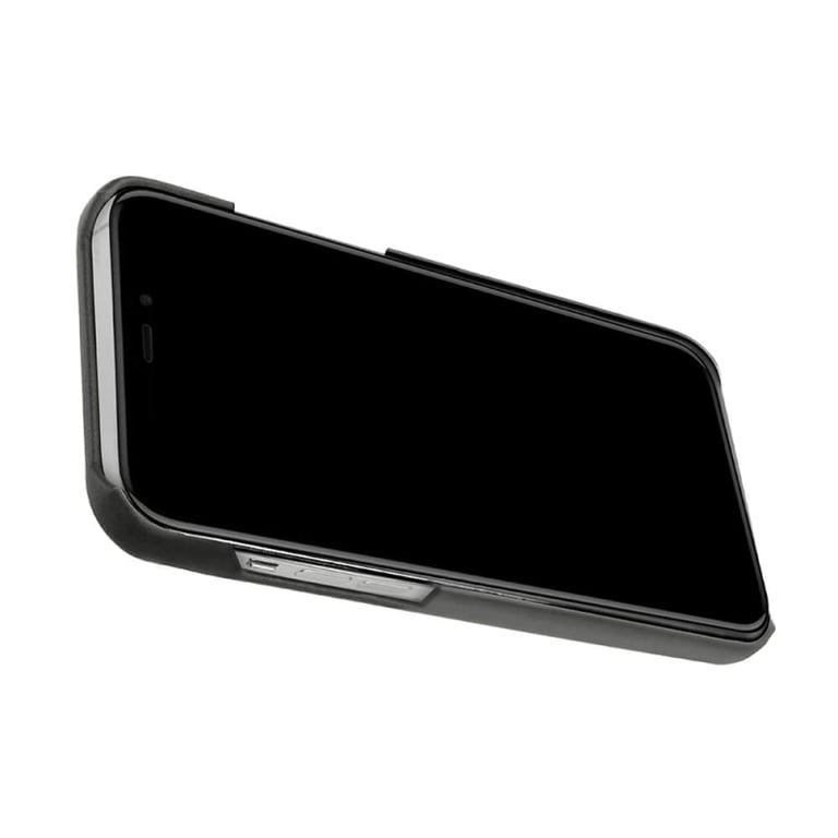 Coque cuir Apple iPhone 13 - Coque arrière - Noir - Cuir lisse