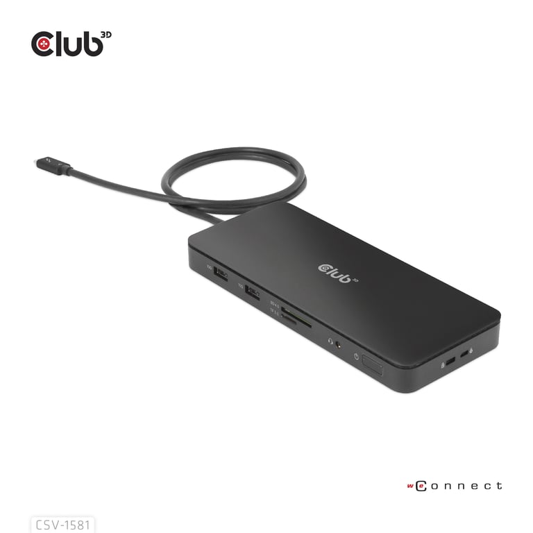 CLUB3D CSV-1581 station d'accueil Thunderbolt 4 Noir - Neuf