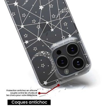 Funda de silicona - Compatible con Google Pixel 8 Pro - diseño lignes etoilees