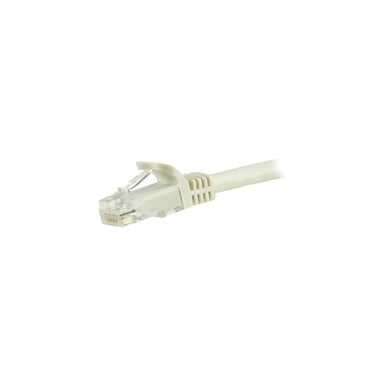 StarTech.com Cavo di rete UTP Cat6 Gigabit senza gancio da 3 m - Cavo Ethernet RJ45 - M/M - Bianco