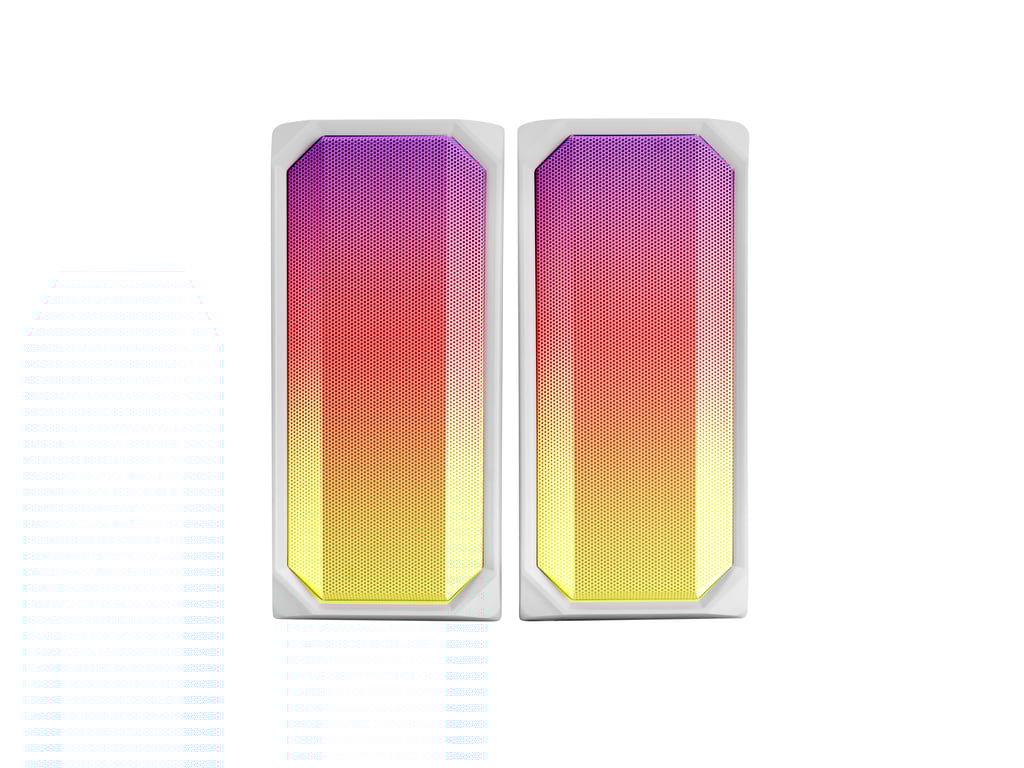 Mars Gaming MSRGBW haut-parleur Blanc Avec fil &sans fil 15 W - Neuf