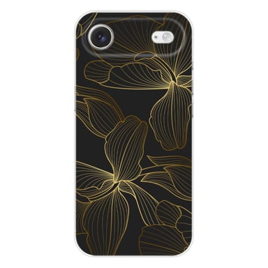 Funda de silicona - Compatible con Apple iPhone 17 Air - diseño golden flowers