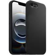 Akashi Carcasa para iPhone 16e Silicona Flexible Tacto Goma Negro