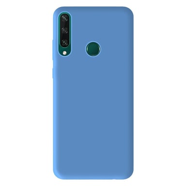 Coque silicone unie Mat Bleu compatible Huawei Y6P