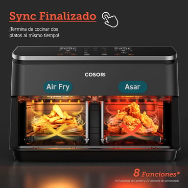 Freidora sin aceite COSORI Dual Basket Chef Edition 8,5 litros