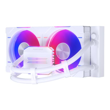 Phanteks Glacier One 240D30 DRGB Processor All-in-One Liquid Cooler 12 cm Bianco 1 pezzo(i)