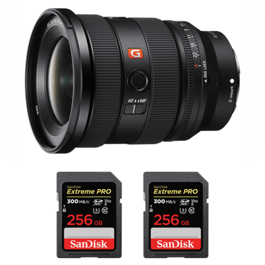 Objetivo Sony FE 16-35mm f/2.8 GM II + 2 SanDisk 256GB Extreme PRO UHS-II + Ebook ''20 consejos para fotos que impactan''