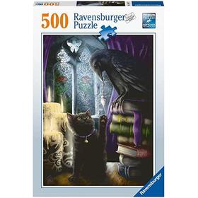 Puzzle Gato Negro Y Cuervo 500 Pz