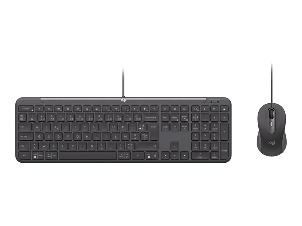 Logitech Signature Slim Wired Combo MK620 for Business Ensemble clavier et full size USB C AZERTY Français - vue 5