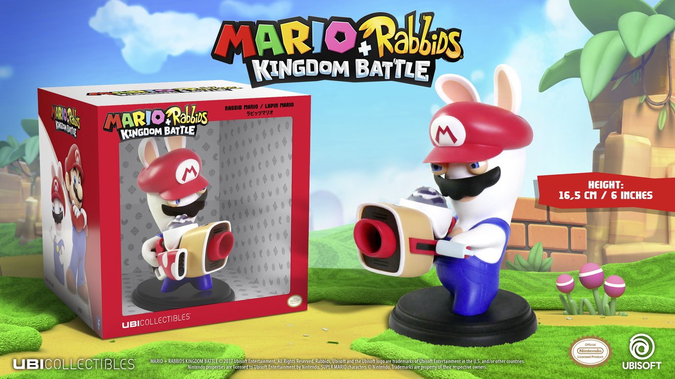 Figurine Mario + The Lapins Crétins Kingdom Battle Mario 15cm - vue 5