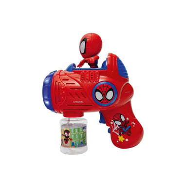 Pistola de burbujas LEXIBOOK Spidey Bubble Gun 3 años y + Azul Efectos de jabón, sonidos y luces